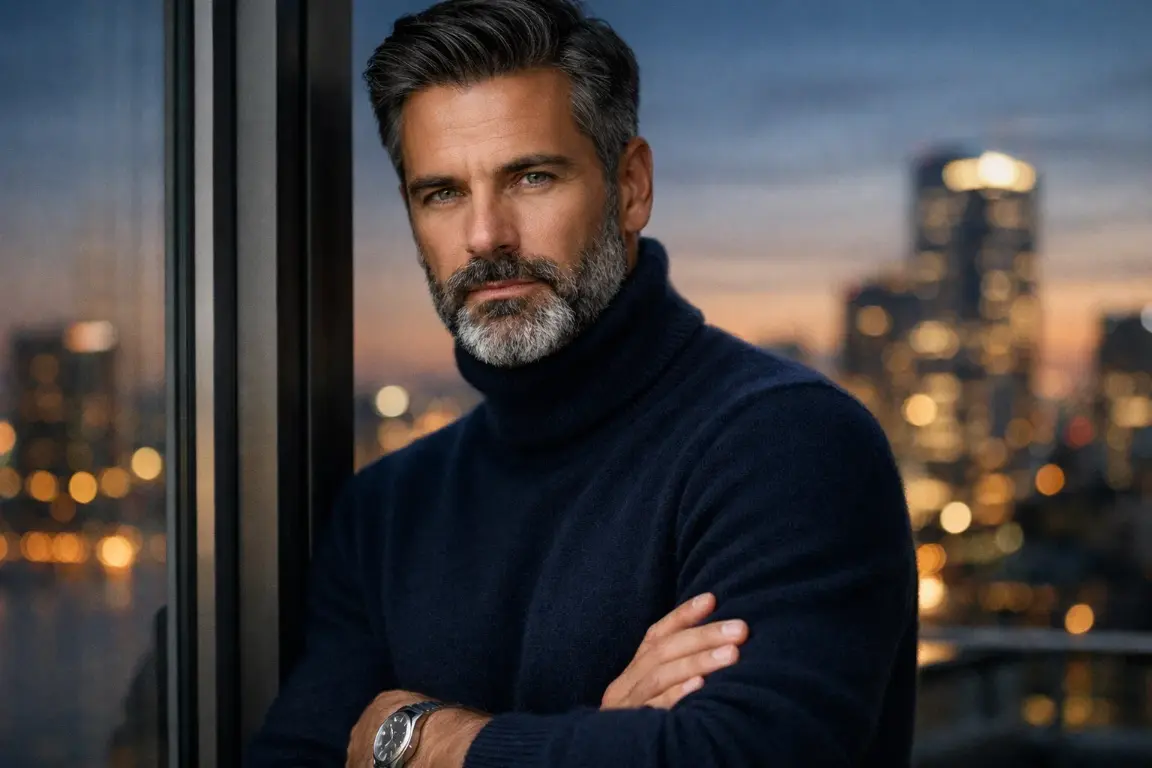 The Salt and Pepper Medium Beard