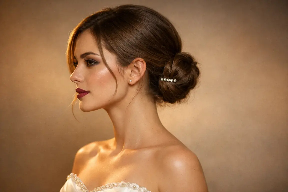 The Classic Chignon on Short Hair