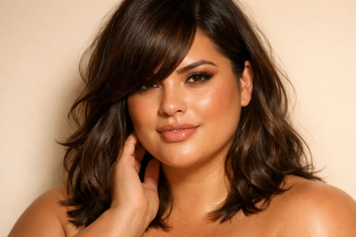 The Medium Cut with Side-Swept Bangs