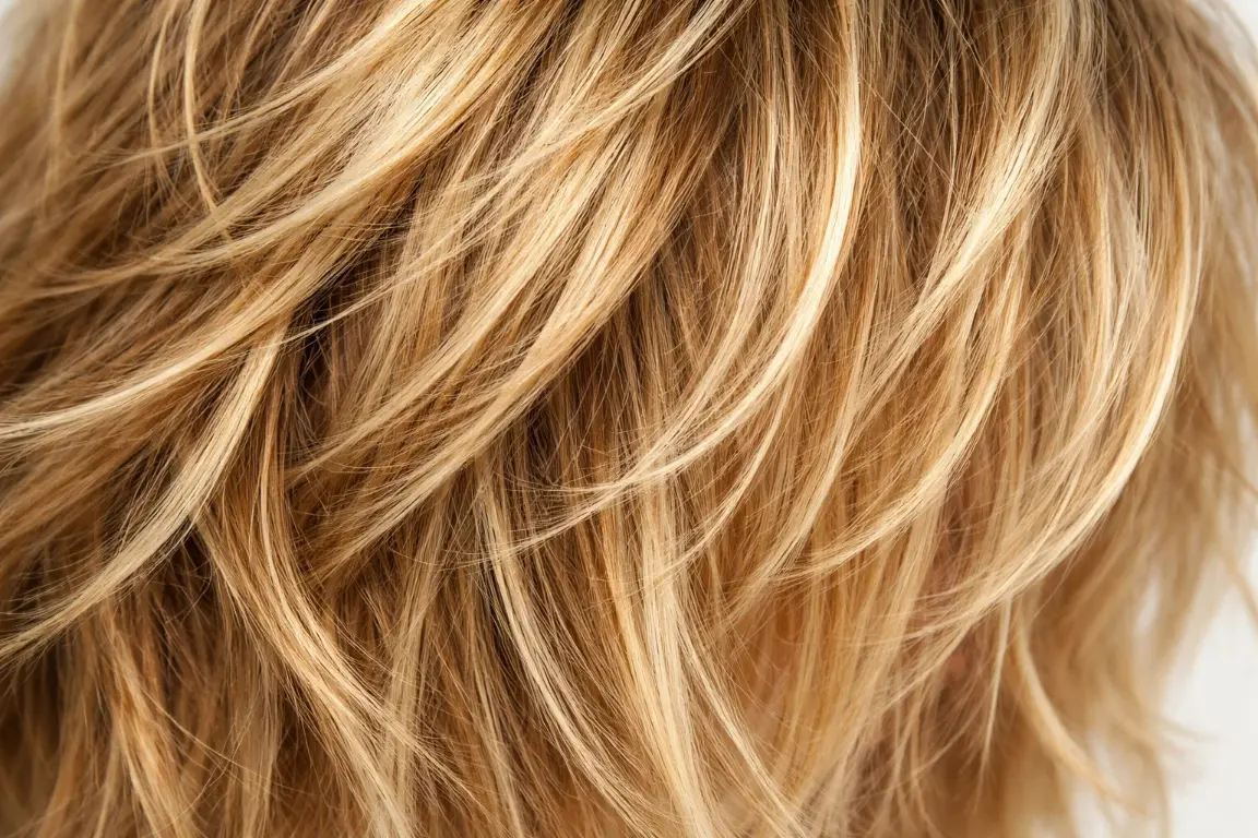 The Dimensional Blonde Shag with Highlights