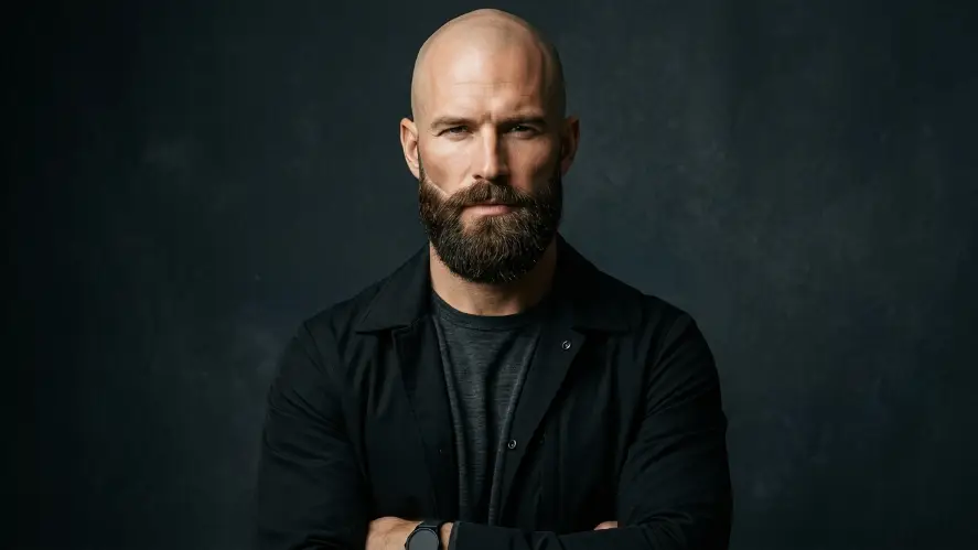 The Shaved Head with Full Beard