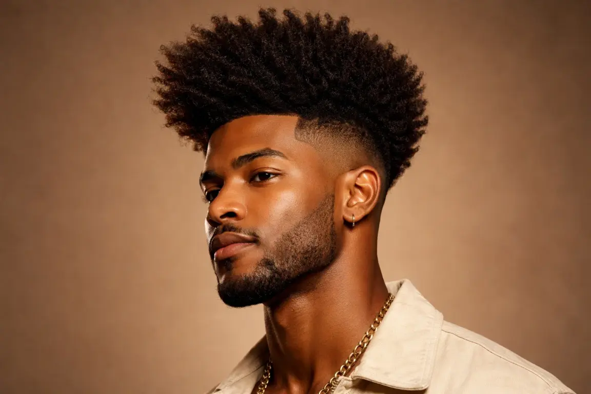 The Afro Texture Skin Fade Undercut