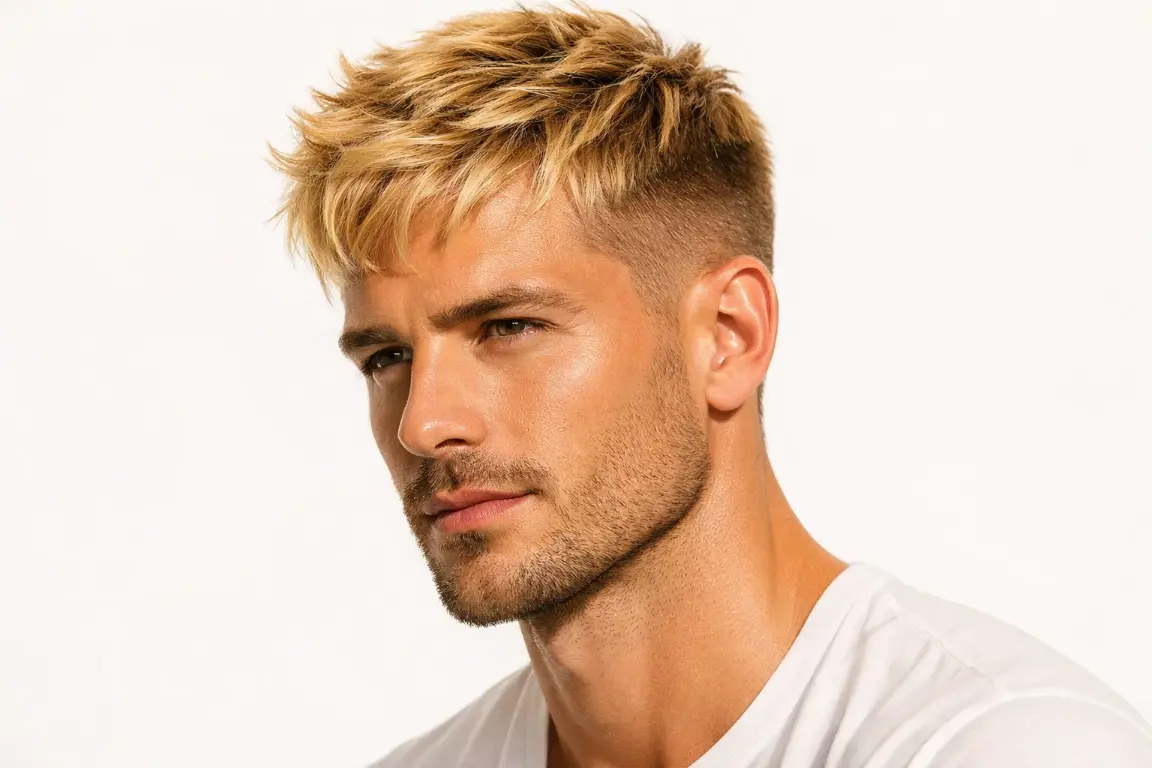 Textured Crop With Buttery Blonde Tones