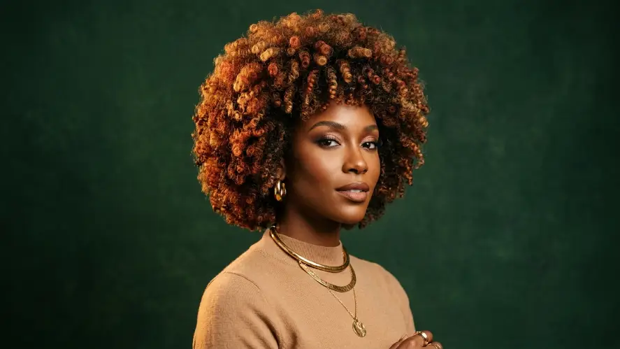 The Shaped Afro With Color Accents