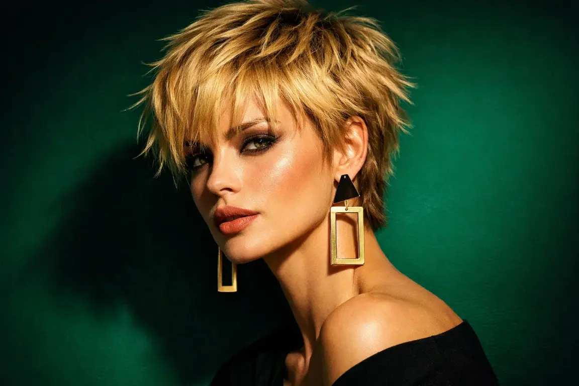 The Shaggy Pixie with Feathered Fringe