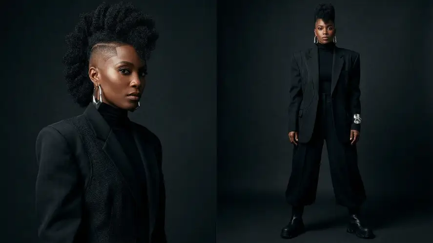 The Defined Edge Mohawk Afro