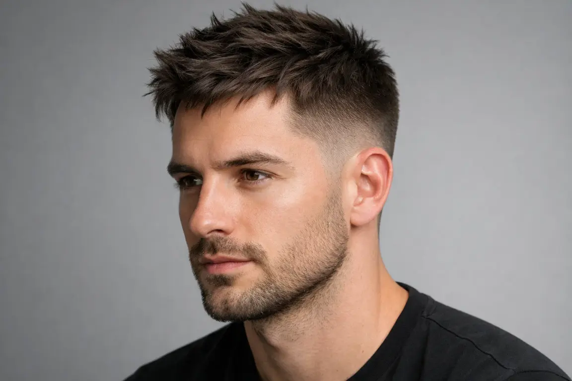 The Choppy Textured Top with Low Fade