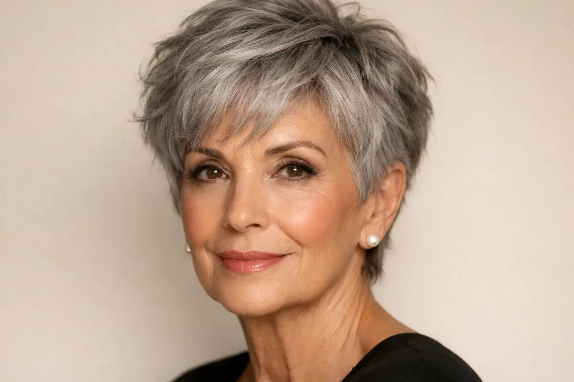 The Layered Pixie for Fine Hair