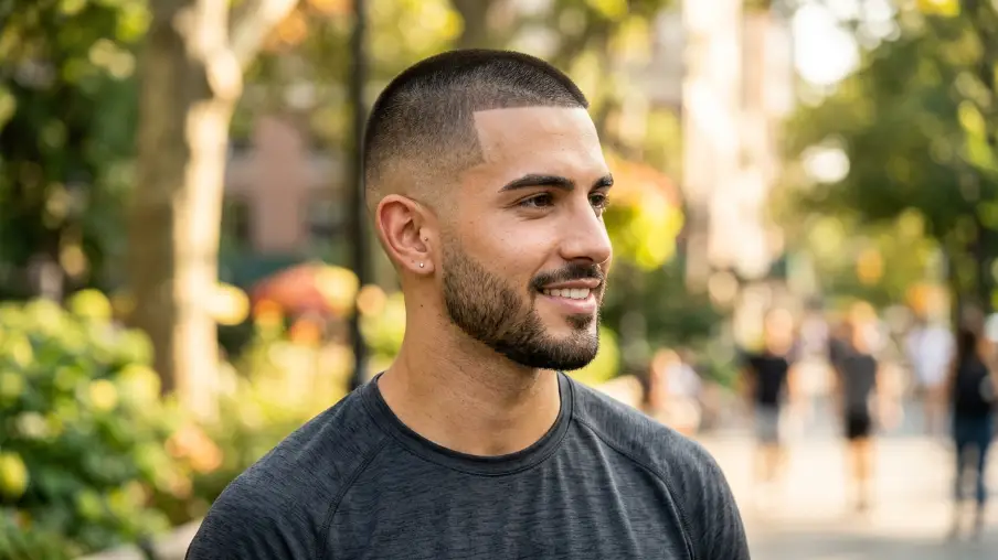 The Modern Buzz Cut with Skin Fade