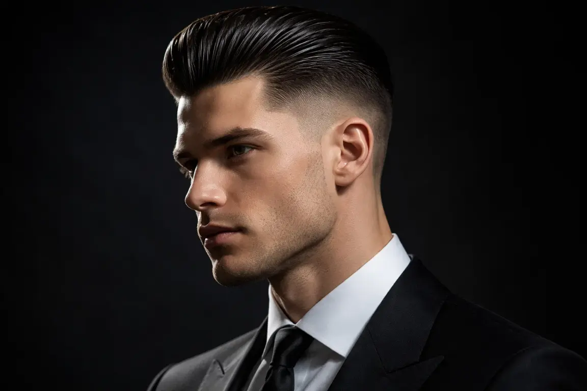 The Slick Back Skin Fade Undercut