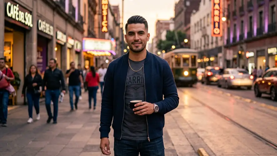 The Slick Back with Low Fade