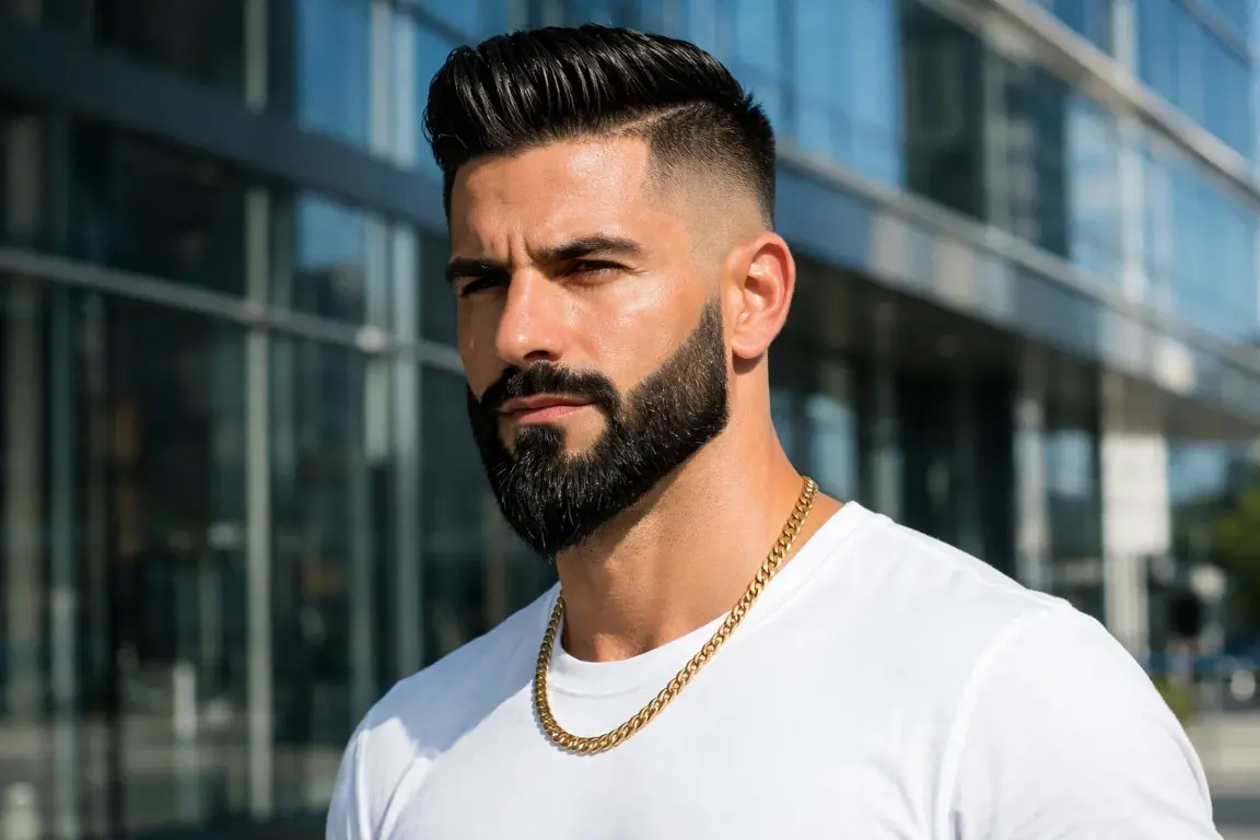 The Fade Ducktail Beard