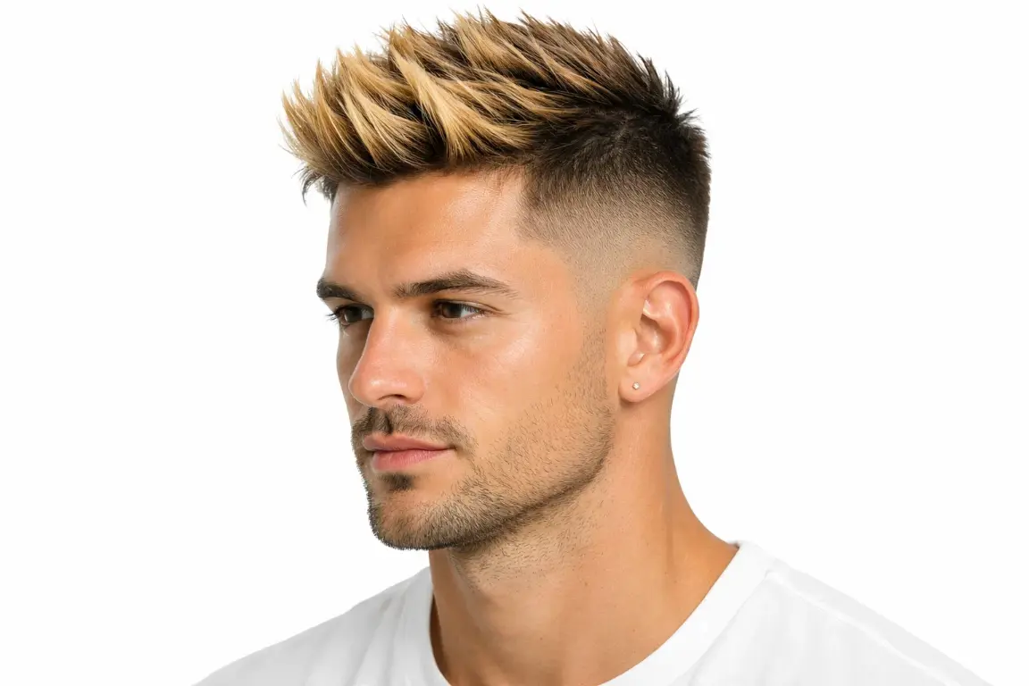 Frosted Tips With Skin Fade