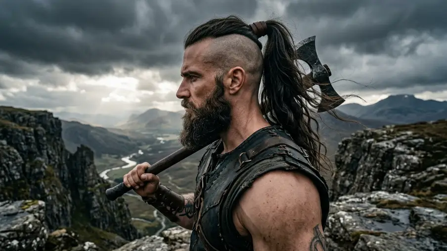 The Warrior Ponytail with Shaved Sides