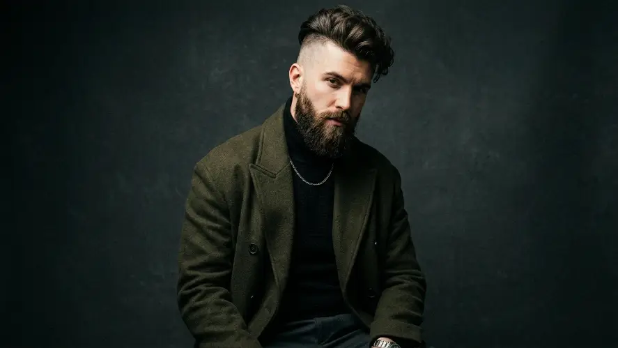 The Undercut with Medium Beard
