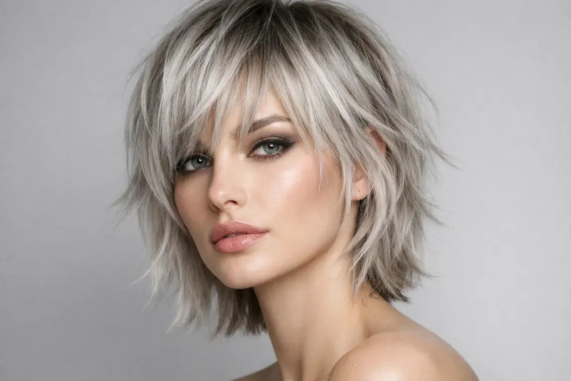 The Ash Blonde Balayage Shag