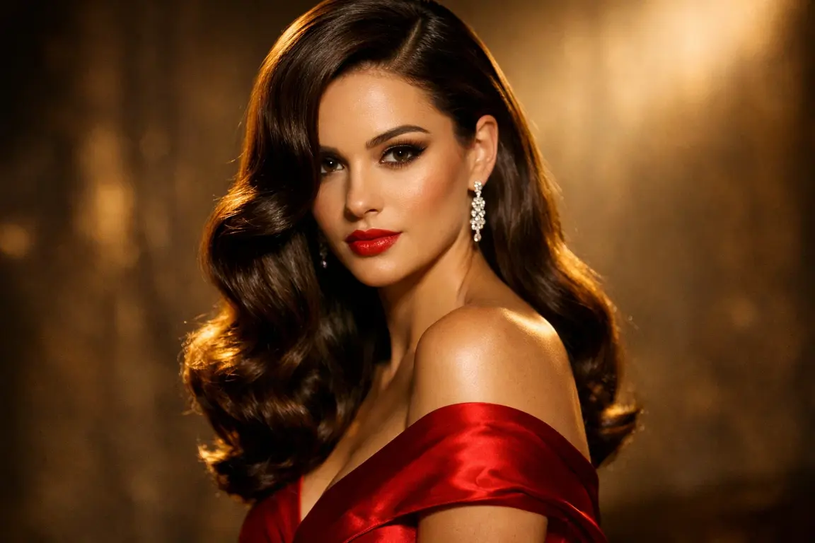 Side-Swept Hollywood Waves