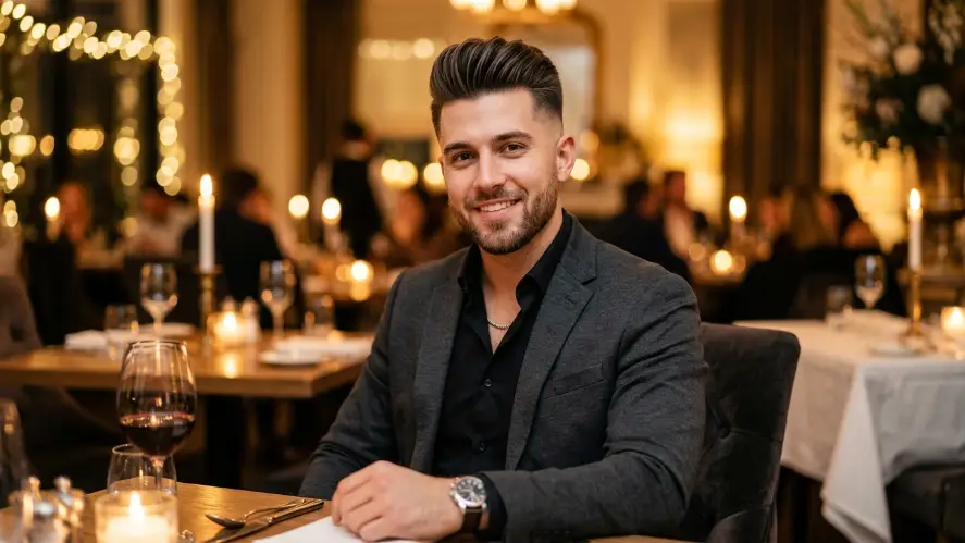 The Modern Pompadour with Fade