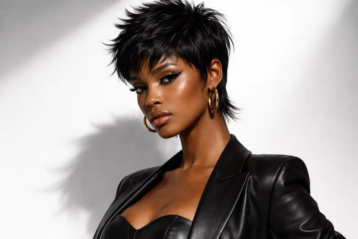 The Shaggy Pixie for Black Hair