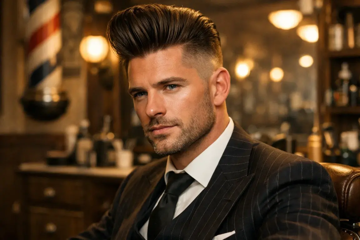 The Pompadour Skin Fade Undercut