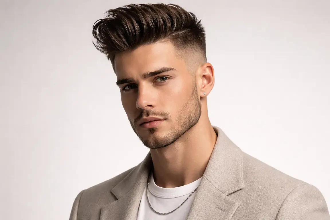 The Quiff with High Skin Fade