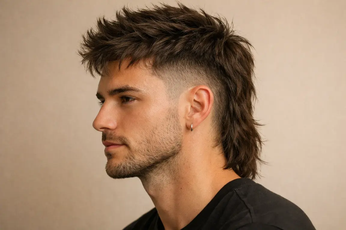 The Modern Mullet with Taper Fade