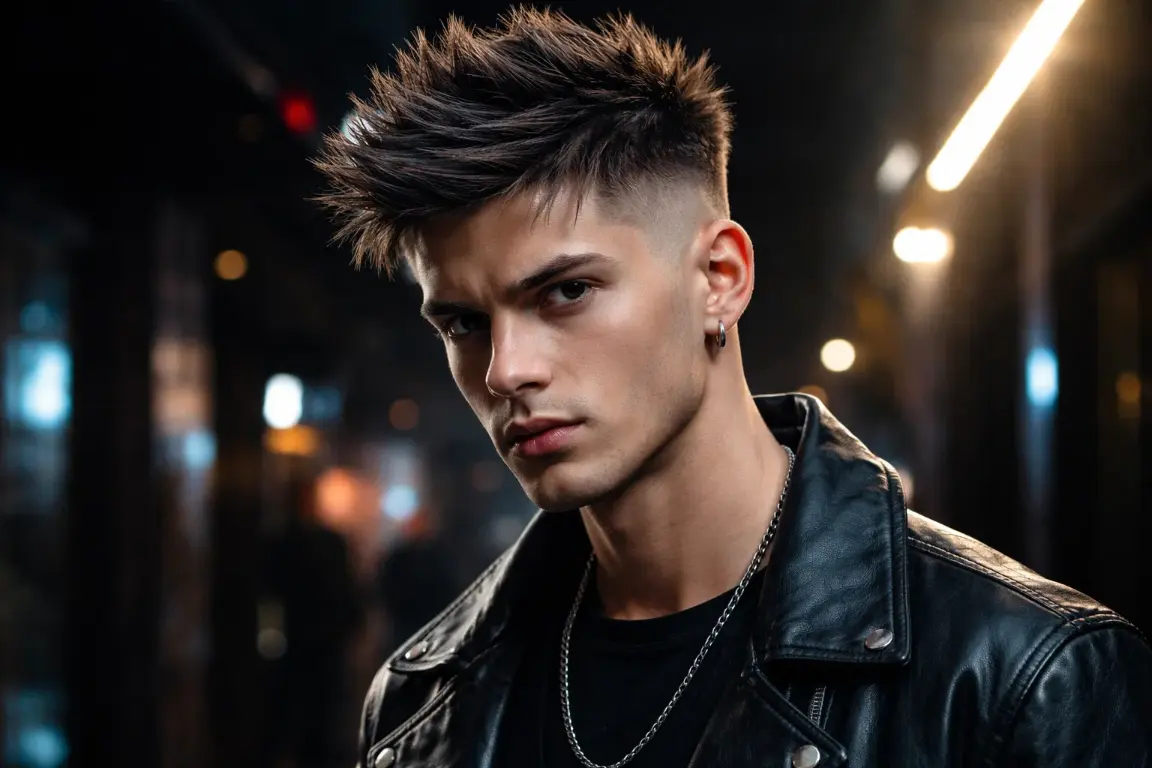 The Slick Back With Low Fade
