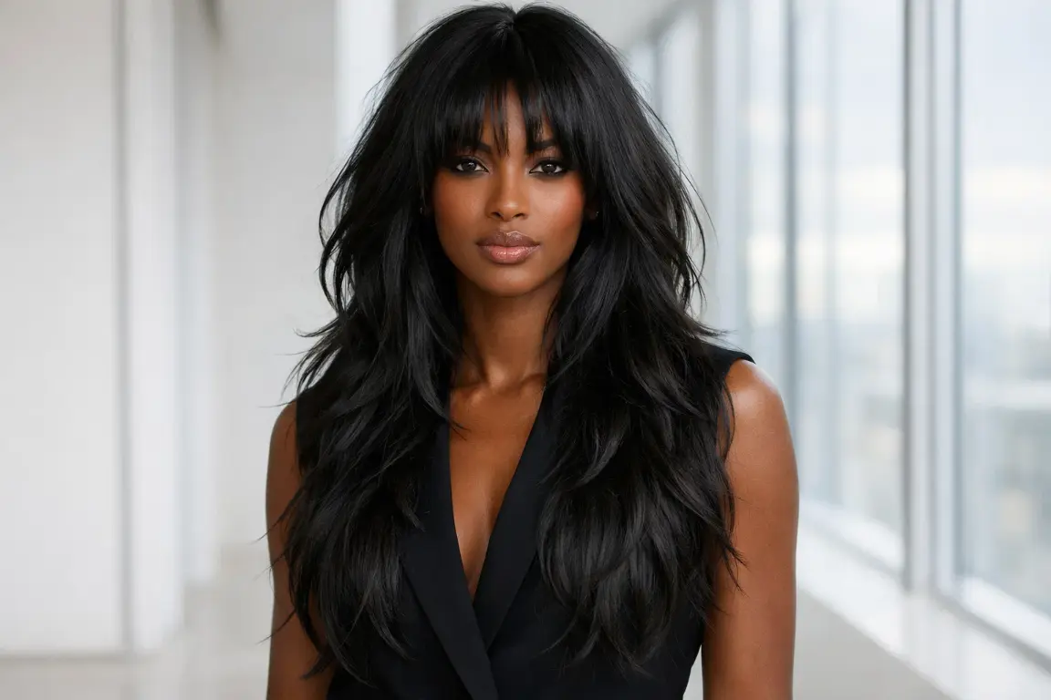 Long Shaggy Layers with Bottleneck Bangs