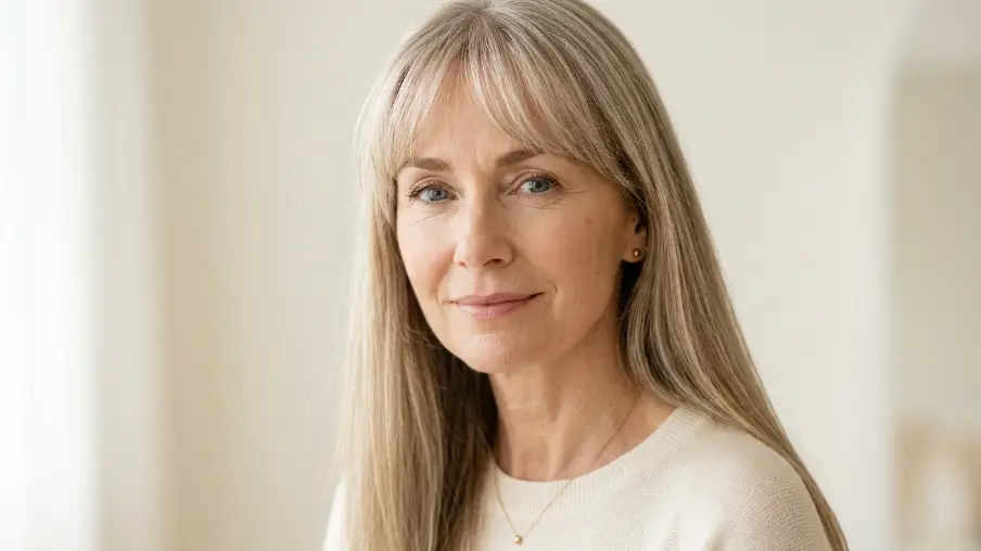Long Hair with Soft Wispy Bangs