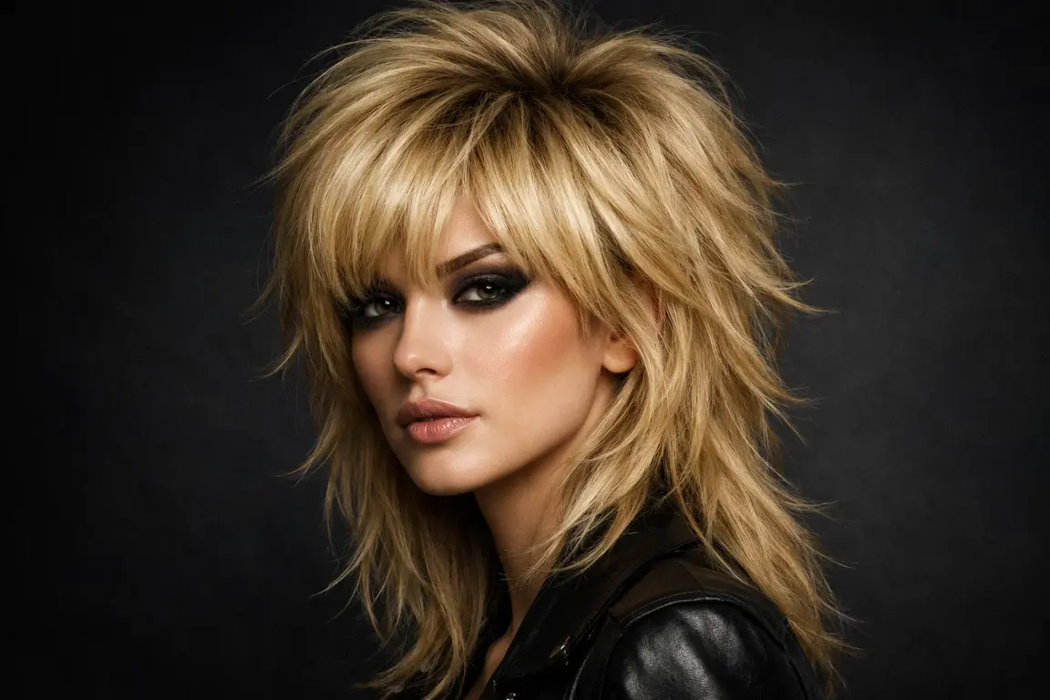 The Blonde Wolf Cut Shag