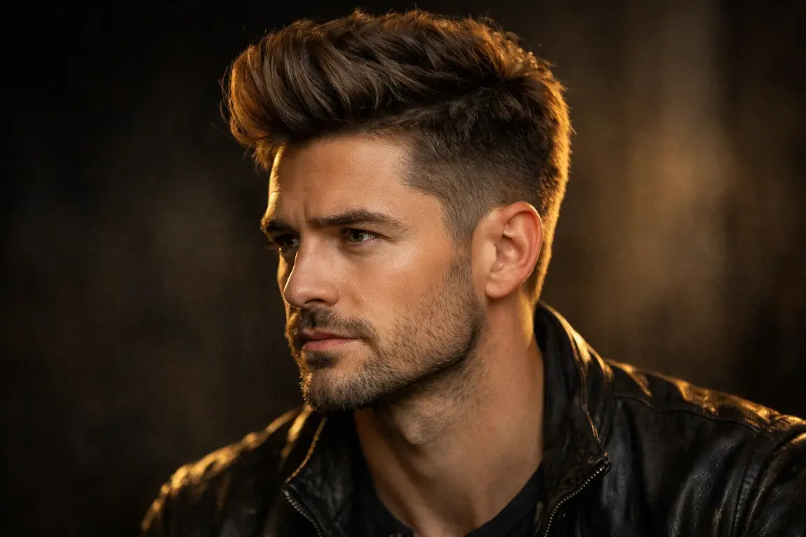 The Soft Textured Pompadour