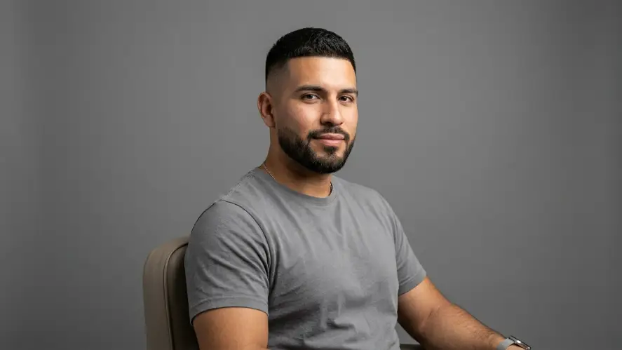 The Crew Cut with High Fade
