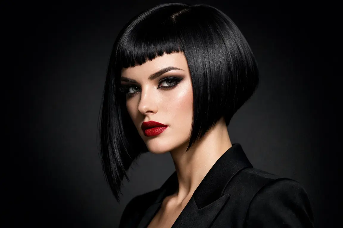 Inverted Bob with Baby Bangs