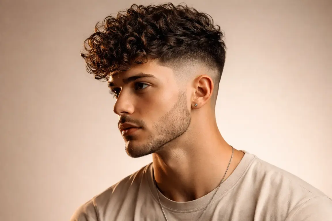 The Curly Top Skin Fade Undercut