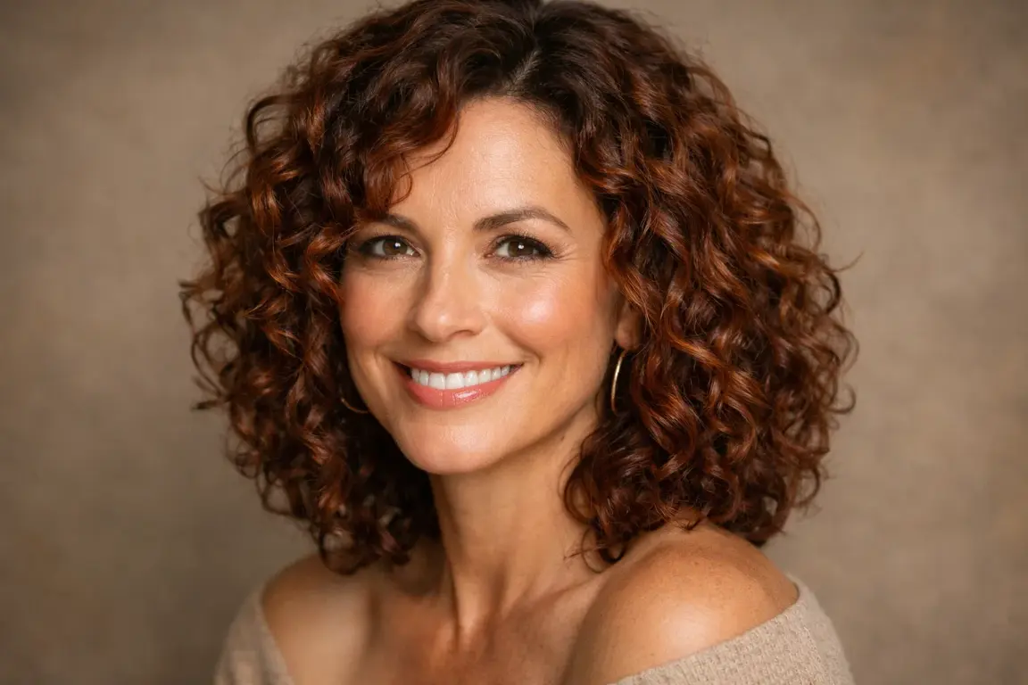 Shoulder-Length Curly Cut