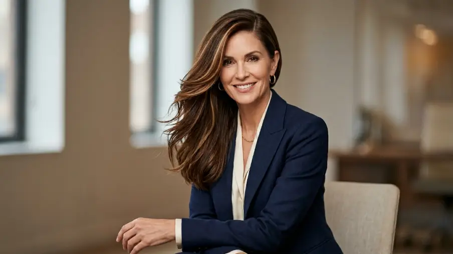 Long Layered Hair with Side Part