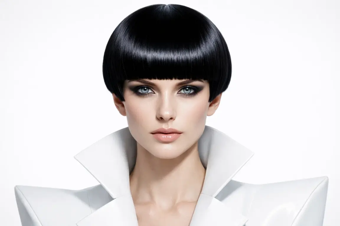 Sleek Bowl Cut with Modern Bangs