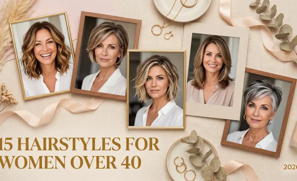 15 Ideas Hairstyles for Women Over 40 – Stylish Looks 2026