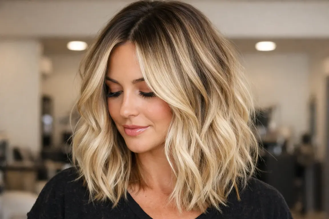 Rooted Blonde with Shadow Base