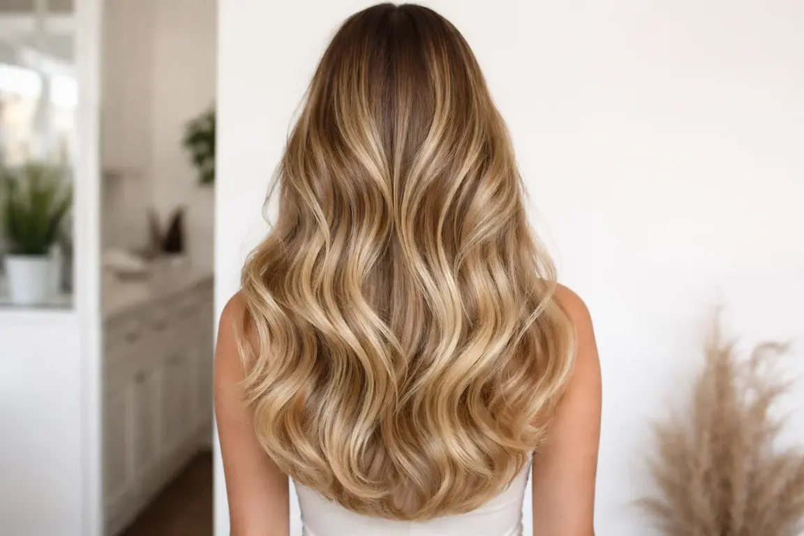 U-Shape Cut with Blonde Balayage
