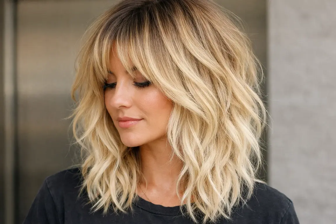 Color Melt Blonde Shag