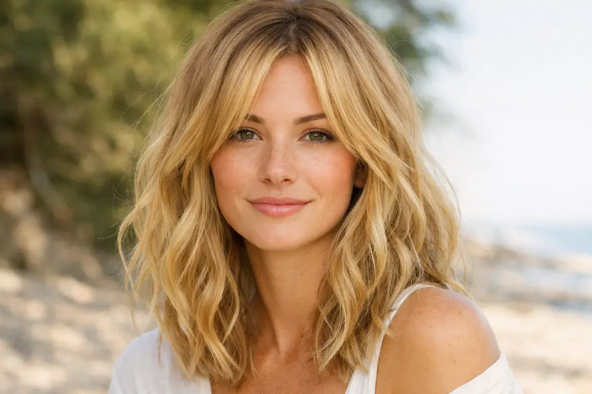 Champagne Honey Blonde Waves