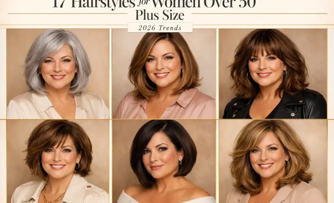 “17 Hairstyles for Women Over 50 Plus Size – 2026 Trends”