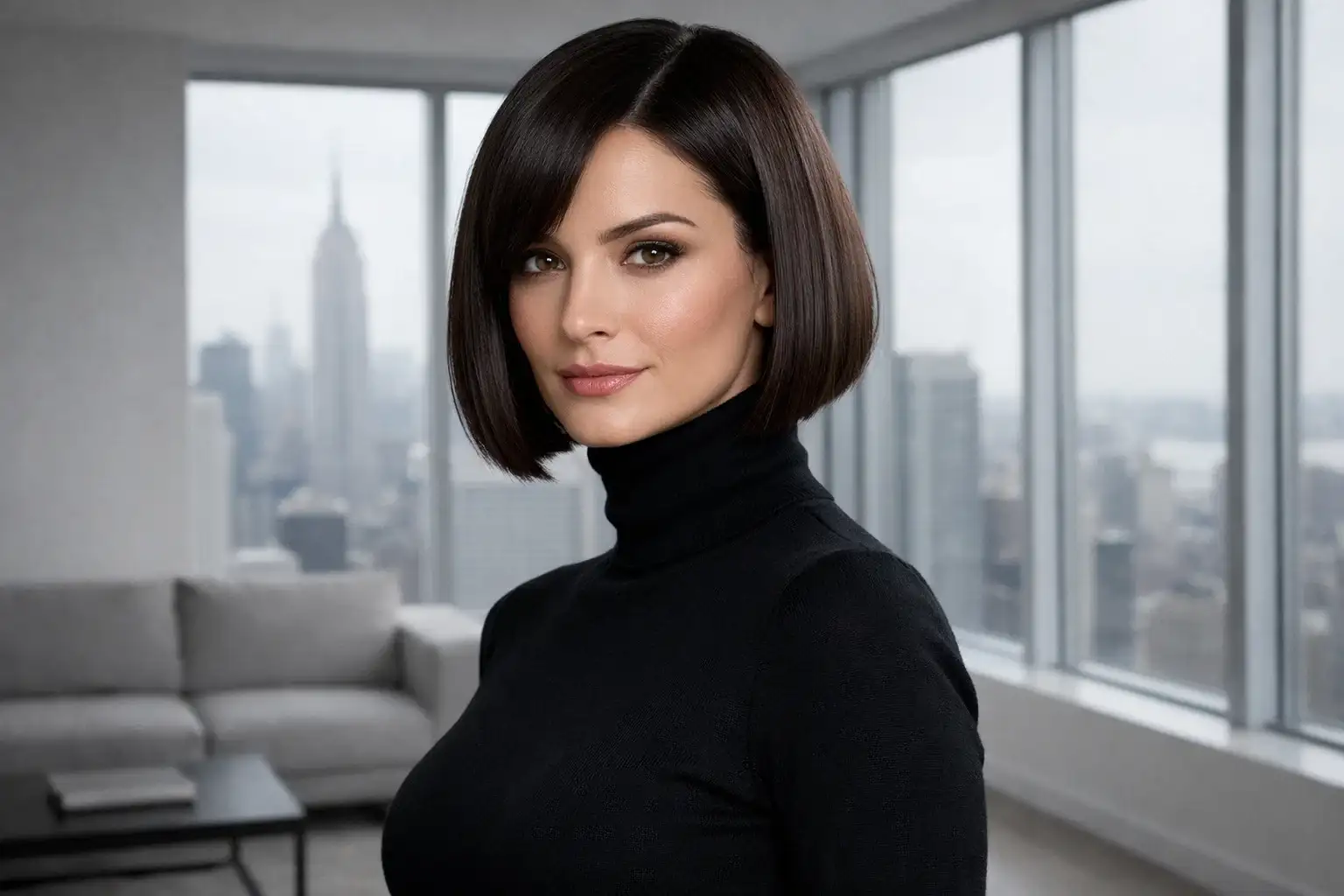 The Classic Chin Length Blunt Bob