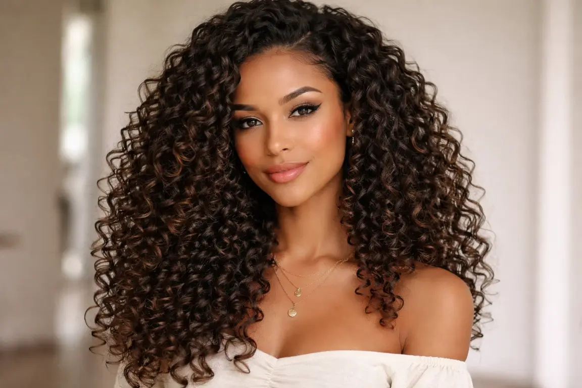 Classic Defined Curls Worn Down
