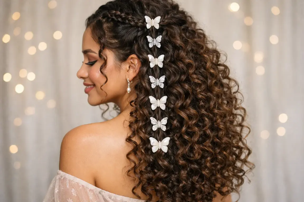 Curly Fishtail Braid