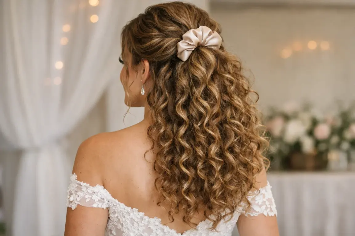 Curly Half Up Half Down