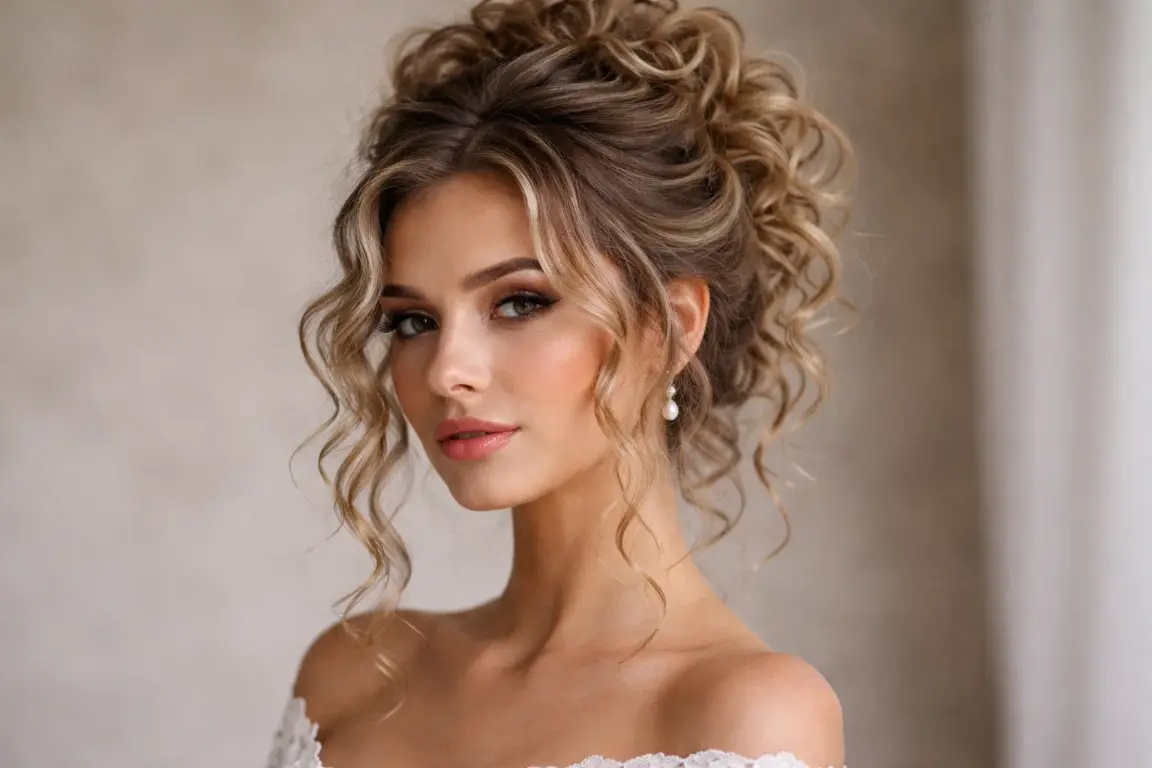 Curly Side Bun