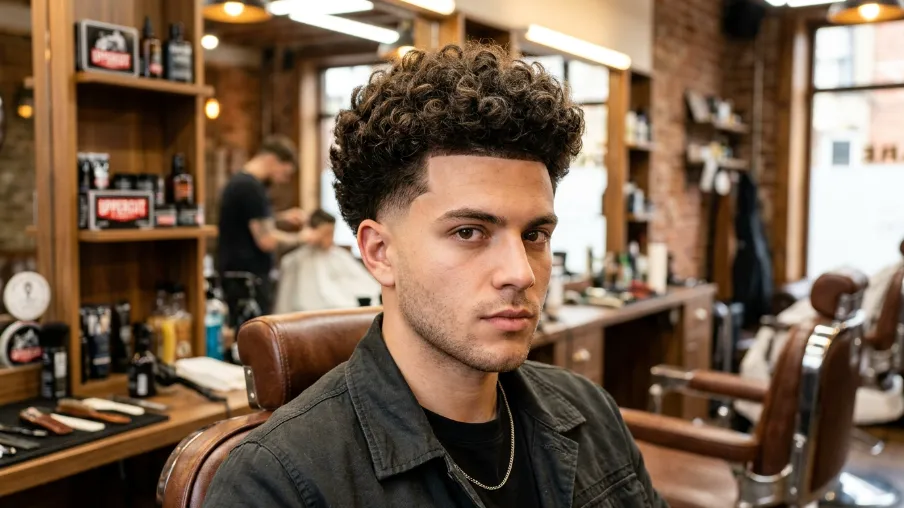 The Classic Broccoli Haircut with Mid Fade