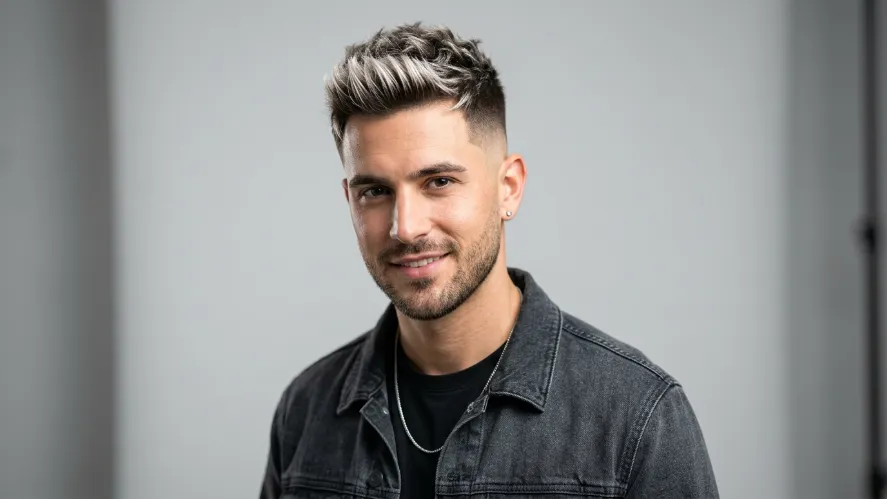 Frosted Tips on Short Textured Hair